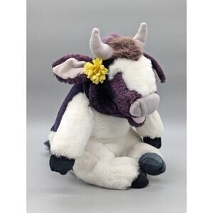 Francesca & Company Vintage Holstein Heffer Cow Plush 13" Stuffed Toy Lovey